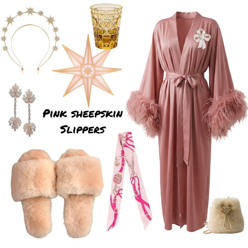 Ugg Pink Sheepskin Slippers